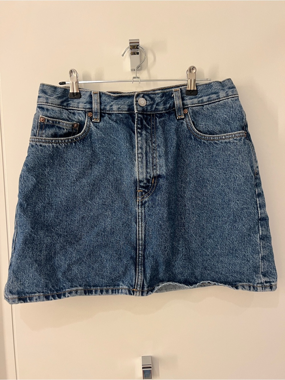& Other Stories Medium Blue Denim Mini Skirt